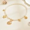 Accessories Summer Vacation Style Imitation Pearl Necklace Fashion Niche Design Sense Shell Turtle Collarbone Chain