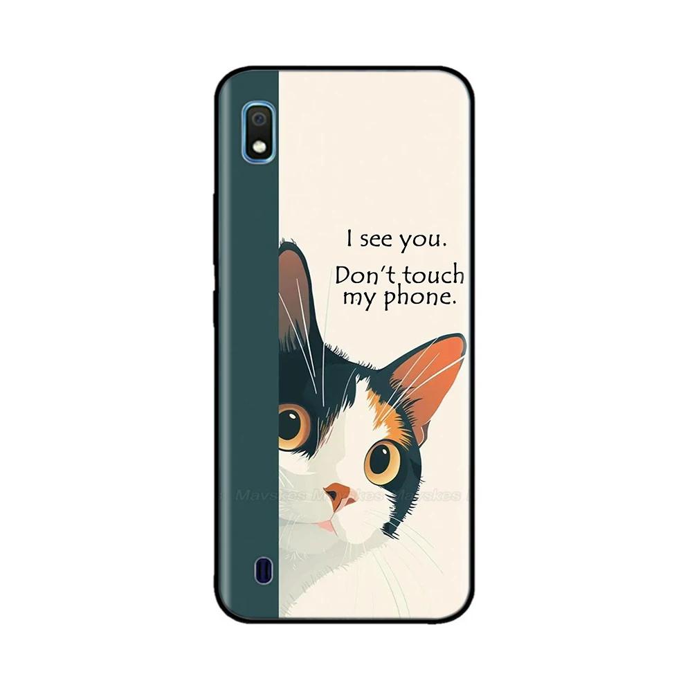 Чехол для Samsung Galaxy A10 Милый Мягкий Гладкий Жидкий Силикон Полная Защита Чехлы для Телефона Для Samsung A10 Чехол A 10 SM-A105F