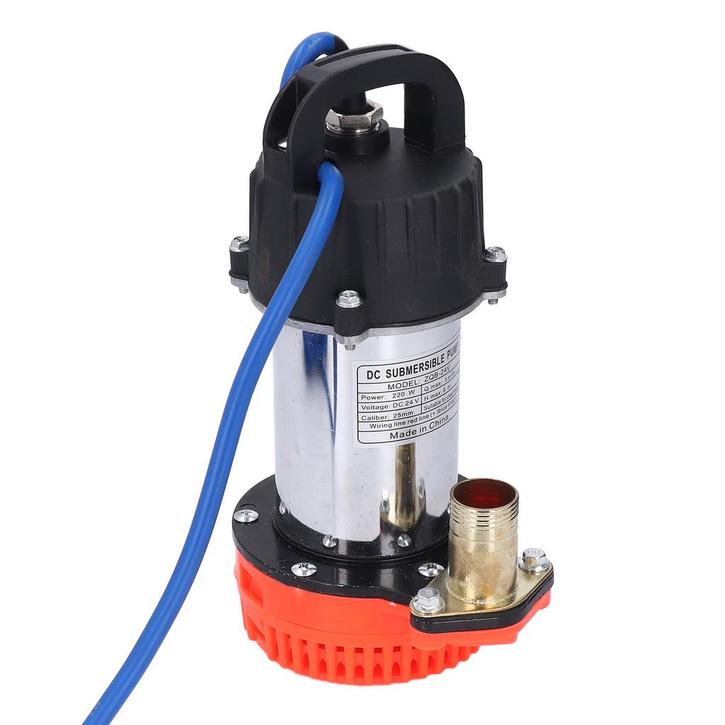 24 В постоянного тока погружной насос 220 Вт 8 м высокий подъем большой поток DC солнечный глубокий скважинный насос для фермы ранчо