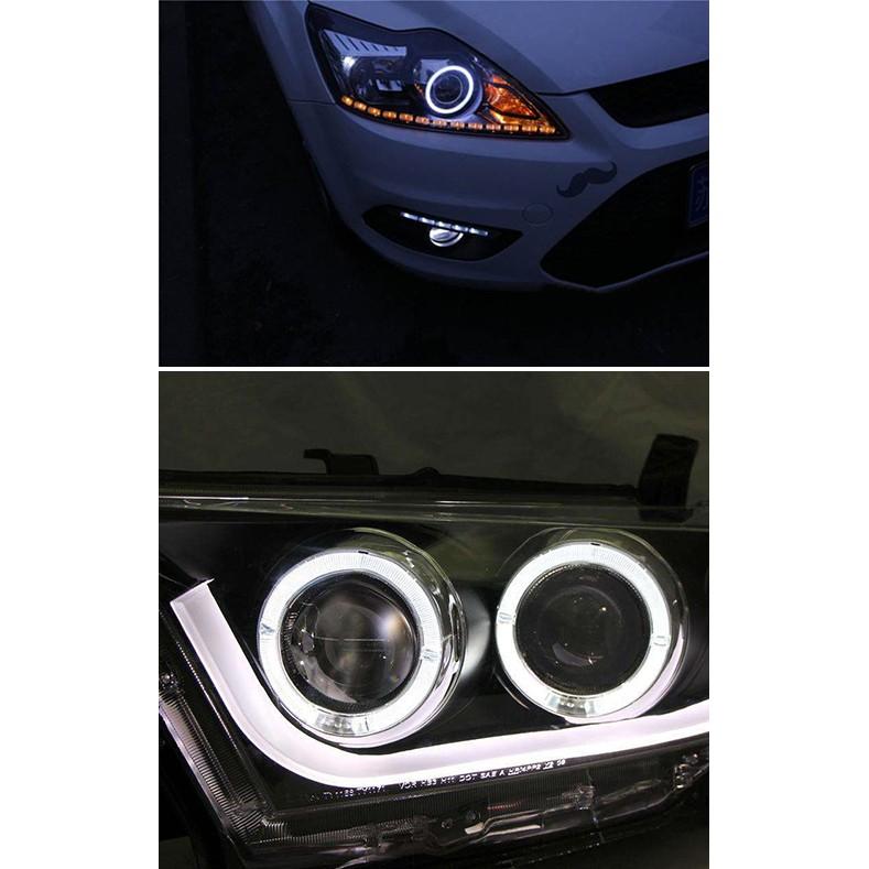 2 шт. светодиодные лампы «ангельские глазки» Halo Ring Light, автомобильные дневные ходовые огни, DRL, противотуманные фары, Стайлинг, декоративная лампа 12 В