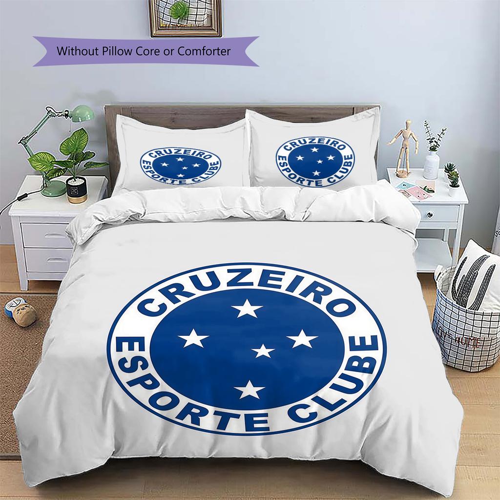 Cruzeiro Pattern Bedding Quilt Set Home Decoration Gift (1 * duvet cover + 2 * pillowcase without core)