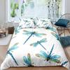 Dragonfly Printed Duvet Set Insect Animal Bedding Set For Bedroom Room Decoration Kit