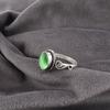 Green Cat's Eye Gemstone Ring, 925 Solid Sterling Silver Ring, Handmade Spiritual Jewelry For Wedding Gift