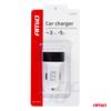 Car charger 3x USB white PCH-03 AMIO-01027