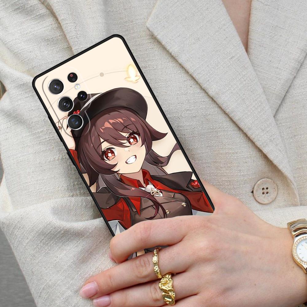 Чехол для телефона Genshin Impact Ху Тао HuTao для Samsung Galaxy S26 Ultra S25 S24 S23 S22 S21 S20 Note10