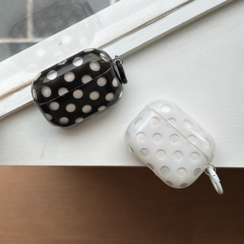 Чехол в корейском стиле с точками для AirPods 4, совместимый с AirPods 2 3 Pro, беспроводной чехол для Bluetooth-наушников