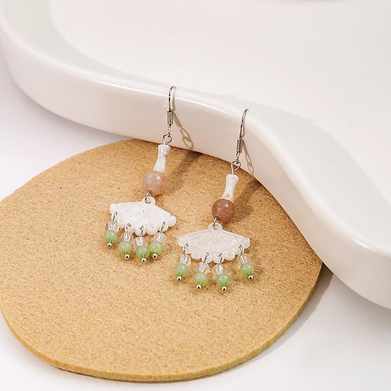 BLINGBAY женские новые серьги с искусственным жемчугом в китайском стиле, серьги с кисточками в форме бабочки в китайском стиле, простые аксессуары Hanfu, ретро-ювелирные изделия