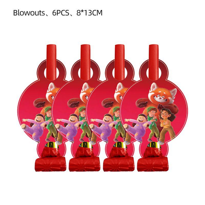 Красный День Рождения Вечеринка Мультяшные Украшения Баннеры Топпер для Торта Набор Шаров