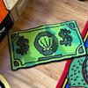 Coin-Print Plush Rug - Super Absorbent Bath Mat & Non-Slip Bedside Carpet For Decor