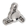 Fingertip Gyroscope Sensory Toy 3 Leaves Reduce Anxiety Smoothing Rotating Stainless Steel