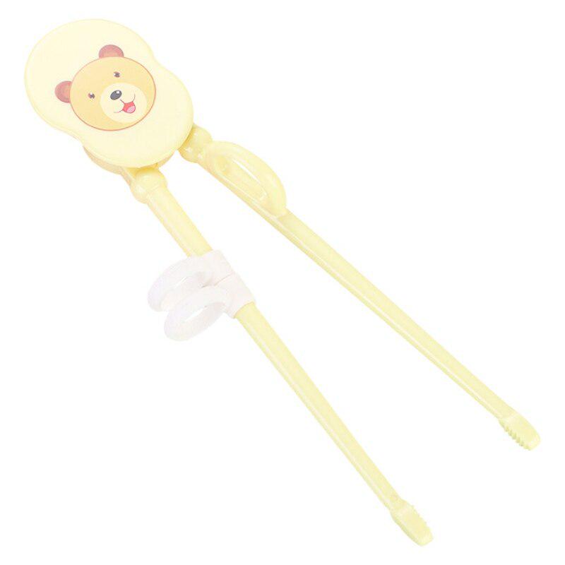 Мультяшные пластиковые простые в использовании тренировочные палочки для еды с силиконовым кольцом на палец для малышей, детей, взрослых и начинающих