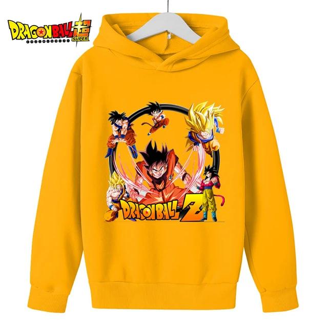 Детские толстовки Dragon Ball Z, весенняя детская одежда 2025 года, модные топы с принтом для малышей, детские пуловеры с круглым вырезом, верхняя одежда для мальчиков 4–14 лет