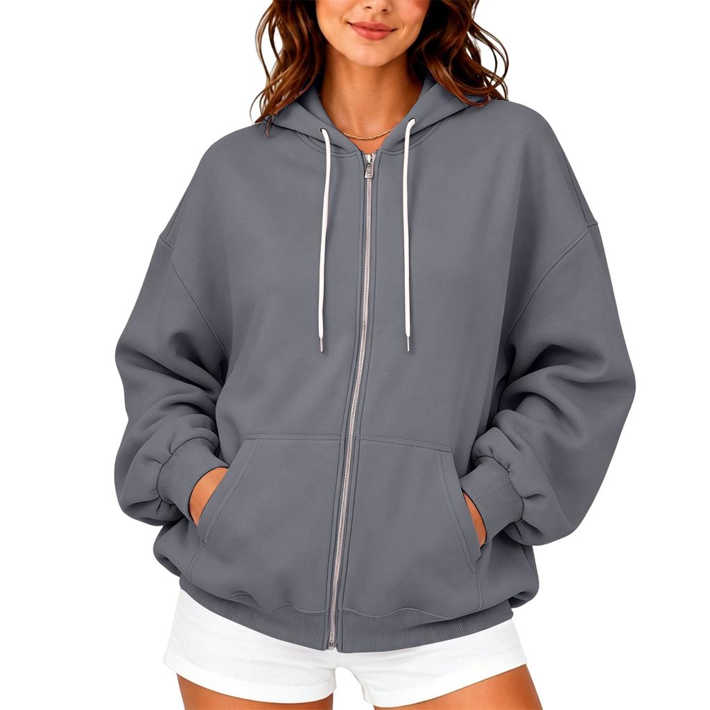 Женский уютный повседневный кардиган на осень - flattering relaxed fit, вязаный топ с длинным рукавом для повседневной носки