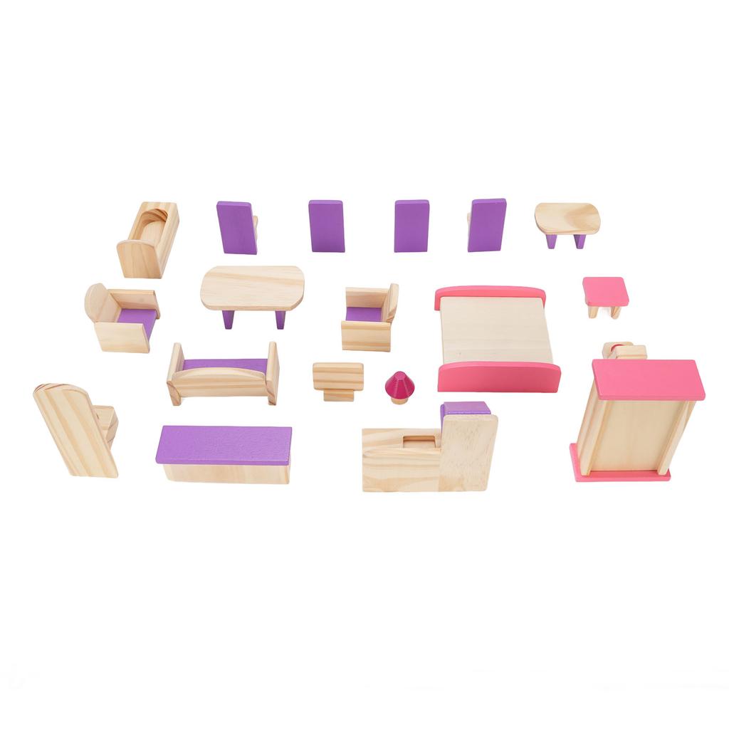 Кукольный домик Мебель Набор Деревянная Нежные Детали Образовательная Миниатюрная Мебель Набор Мини Мебель