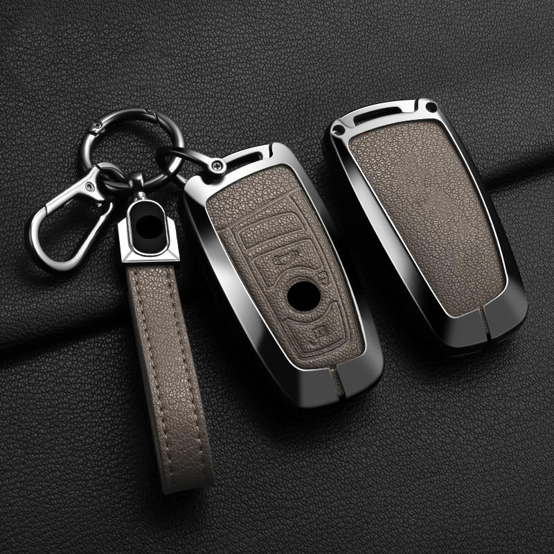 Interior Mouldings Car Zinc Alloy Key Case Cover Holder For BMW F30 F20 F10 F18 F22 F01 X3 X4 F06 F02 M3 M5 Protector Auto Keych