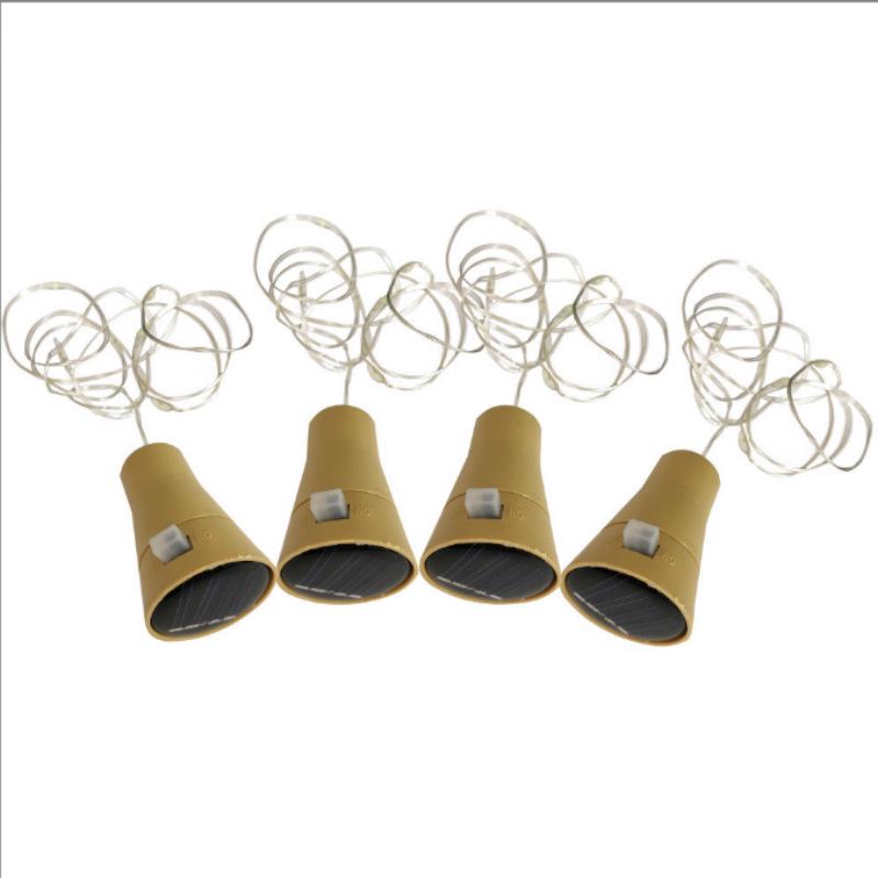 Красочные уличные водонепроницаемые светодиодные солнечные светильники для бутылок - идеально подходят для праздничных баров, создания атмосферы и декоративной гирлянды.