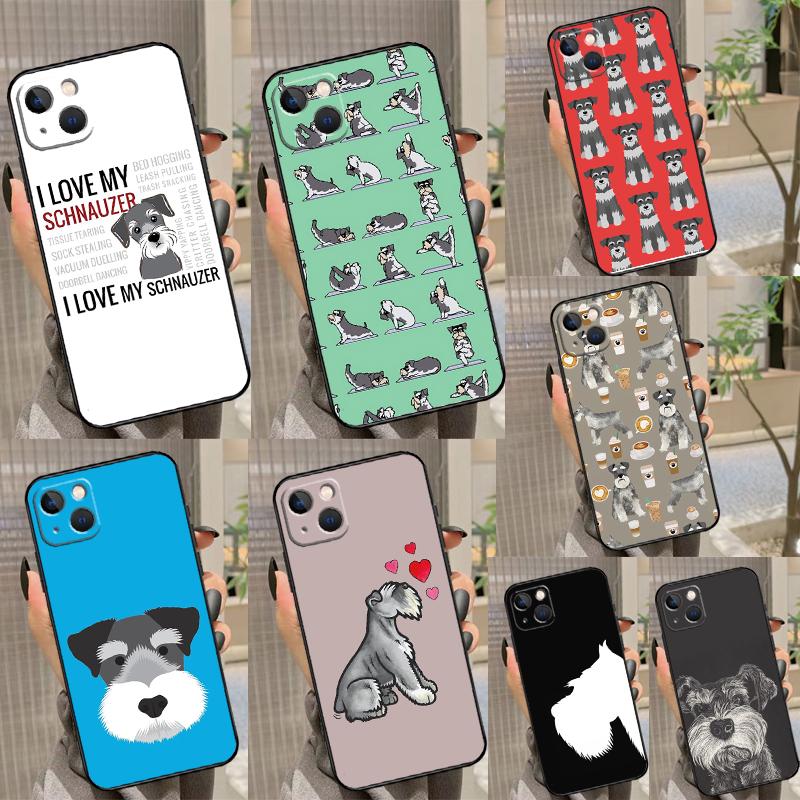 Cartoon Schnauzer Dog Case For Honor Magic 7 6 5 Pro V5 Honor X9c X9b X9a X8a X8b X7a 50 70 90 200 400 Lite Cover