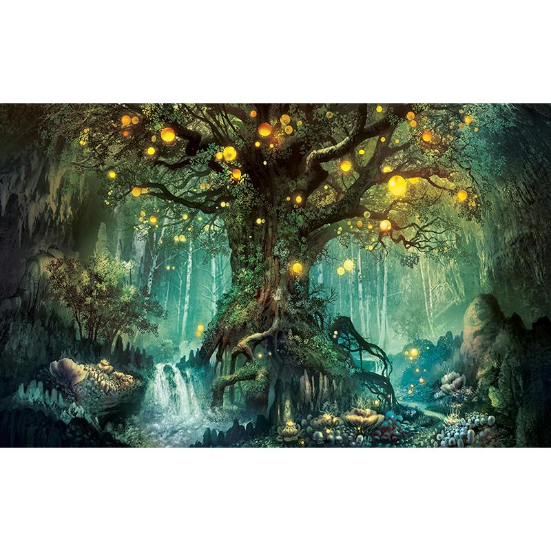 Фотообои 3D Романтические Фэнтези Лес Дерево Ручная Роспись Фрески Гостиная Телевизор Диван Дети Спальня Фон Обои Стены Бумаги