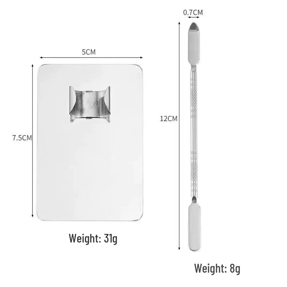 Палитра для смешивания макияжа из нержавеющей стали для тональной основы и помады