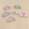 5Pcs Multicolor Creative Transparent Acrylic Drip Oil Star Rainbow Cloud Beads for Jewelry Making DIY Accessories
