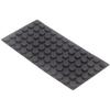 Audio Fan Rubber Feet, Anti-Slip, Thick, Strong Adhesive, Stickers for Desks and Flooring, Scratch-Resistant, Black, 12mm Diameter X 4mm Thick, 72-Pie