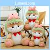 Dinosaur Cute Cat Plush Toys Bow Girl Children Birthday Holiday Gifts Dolls