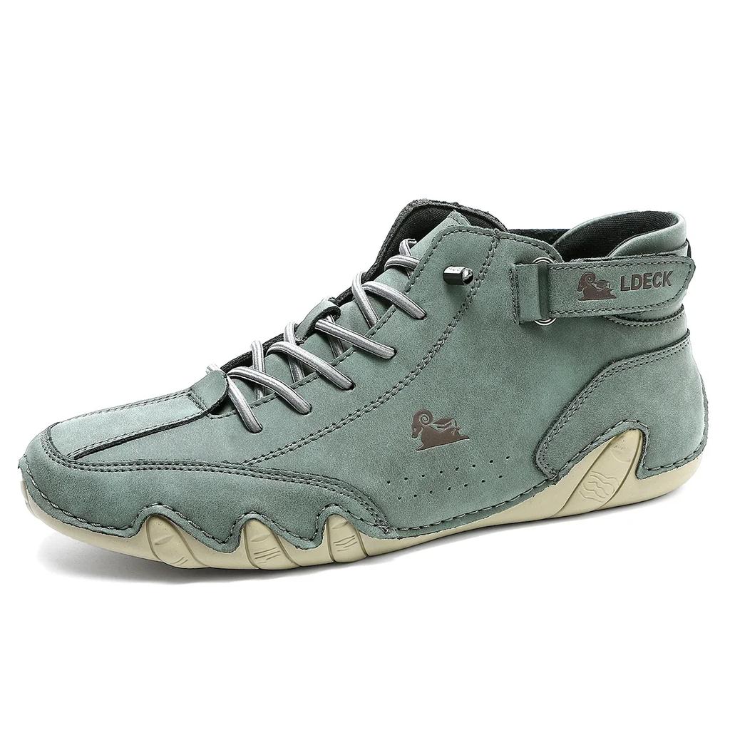 Мужские ботинки Повседневные мотоциклетные зимние ботинки Водонепроницаемые кроссовки с высоким верхом Роскошная обувь Лоферы для улицы