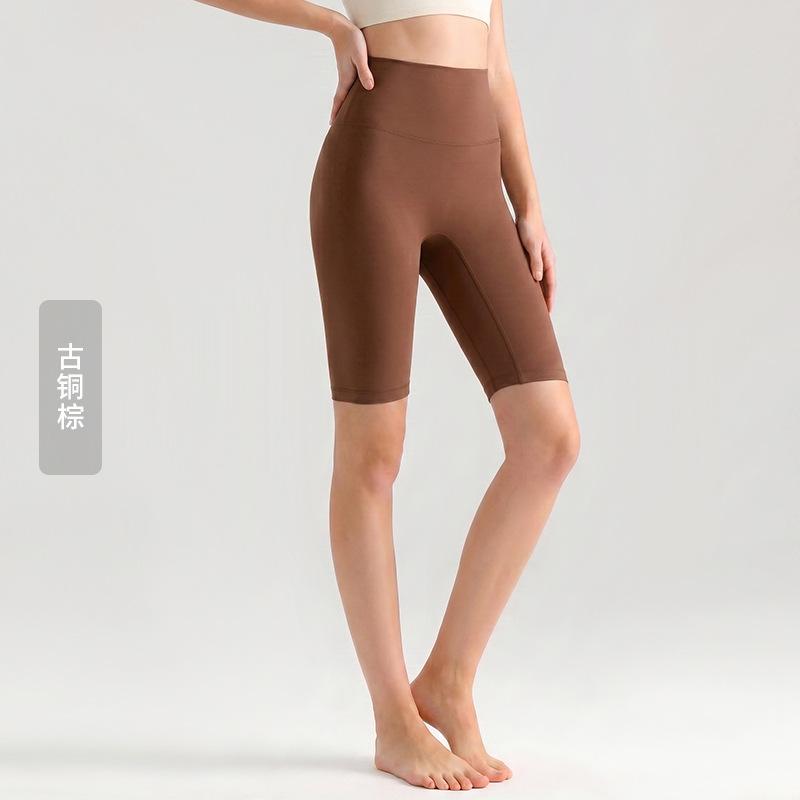 Weiman cloud nude five-point yoga pants women's summer thin tight yoga clothes high waist hip lift fitness yoga pants