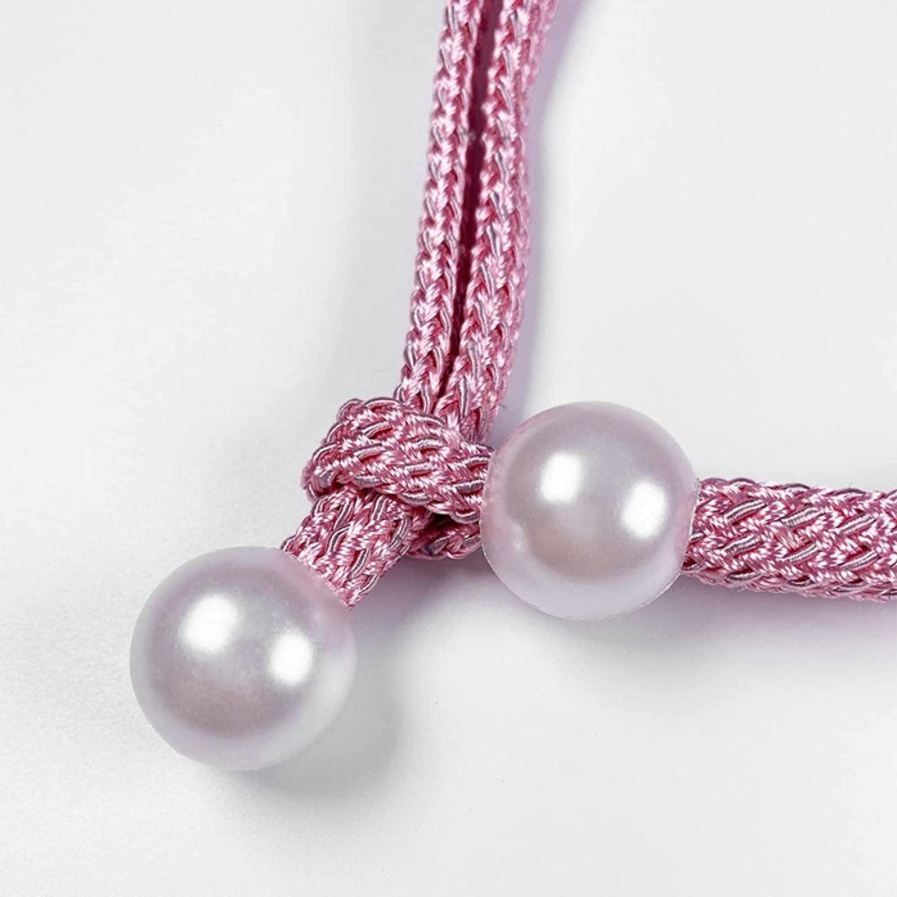 With Strap Pearl Curtain Clip Small Pearl Pearl Rope Buckle Clips Curtain Holders Curtain Decor