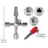 4 в 1 универсальный крестообразный треугольный/квадратный/круглый ключ, 4-х позиционный многофункциональный литой ключ для поезда