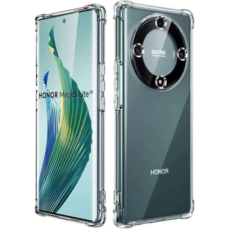Противоударный прозрачный силиконовый чехол Airbag для Honor Magic 3 4 5 6 Pro Lite Ultimate X8 X9 X8A X9A X9B 5G Мягкий чехол для телефона TPU
