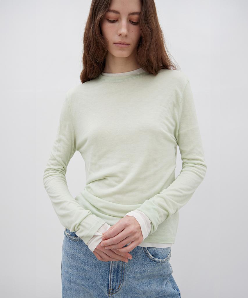 Футболка с длинным рукавом Leuba Layered - Ирландская мята