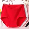 High Waisted Pure Cotton Plus Size Panties for Middle-aged and Elderly People Widened Waist Striped Triangle Women’s Panties