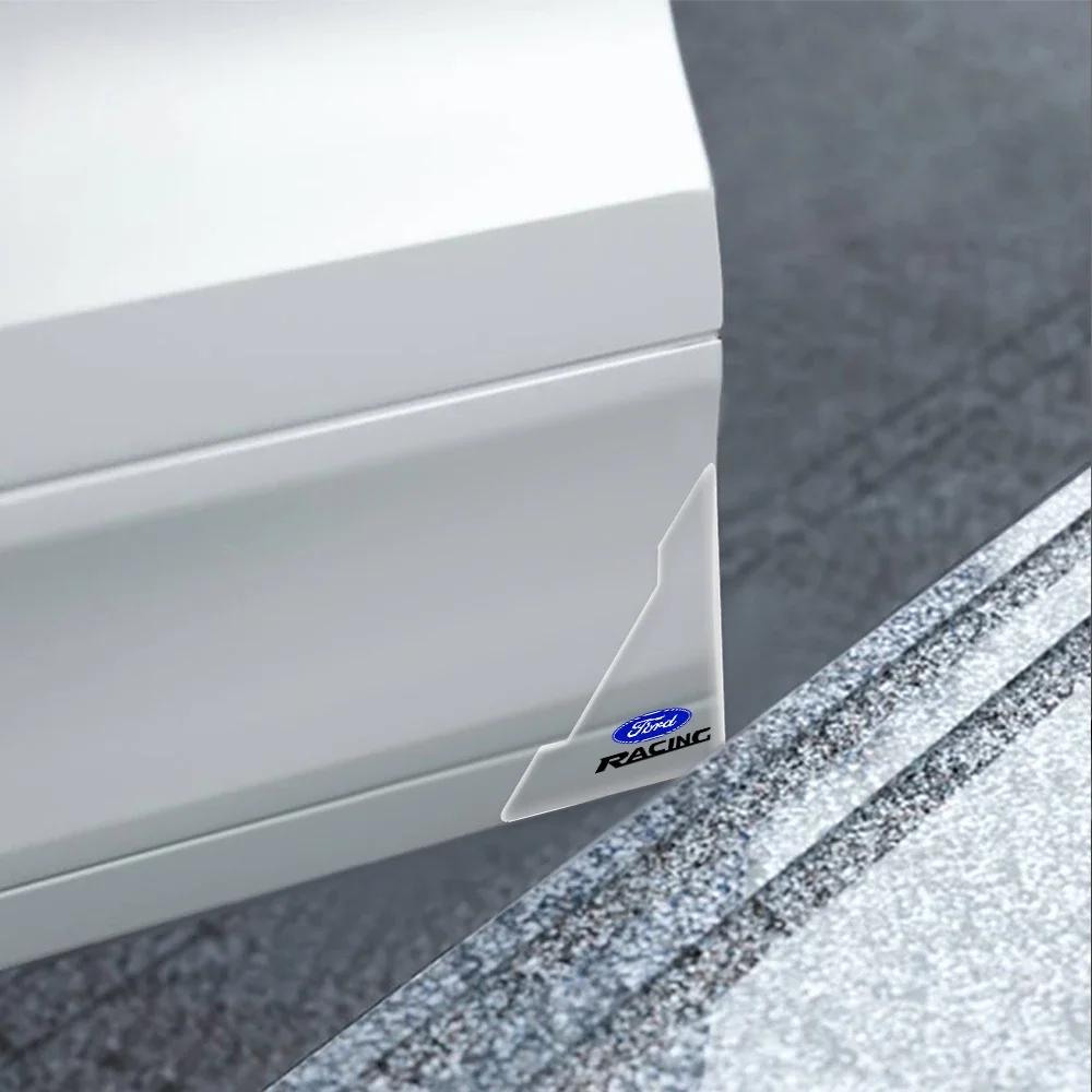 Горячая наклейка на автомобиль Для Ford Новая 2 шт. Прозрачные накладки на углы дверей автомобиля Наклейки для защиты от столкновений Для Ford Ranger Focus Ku