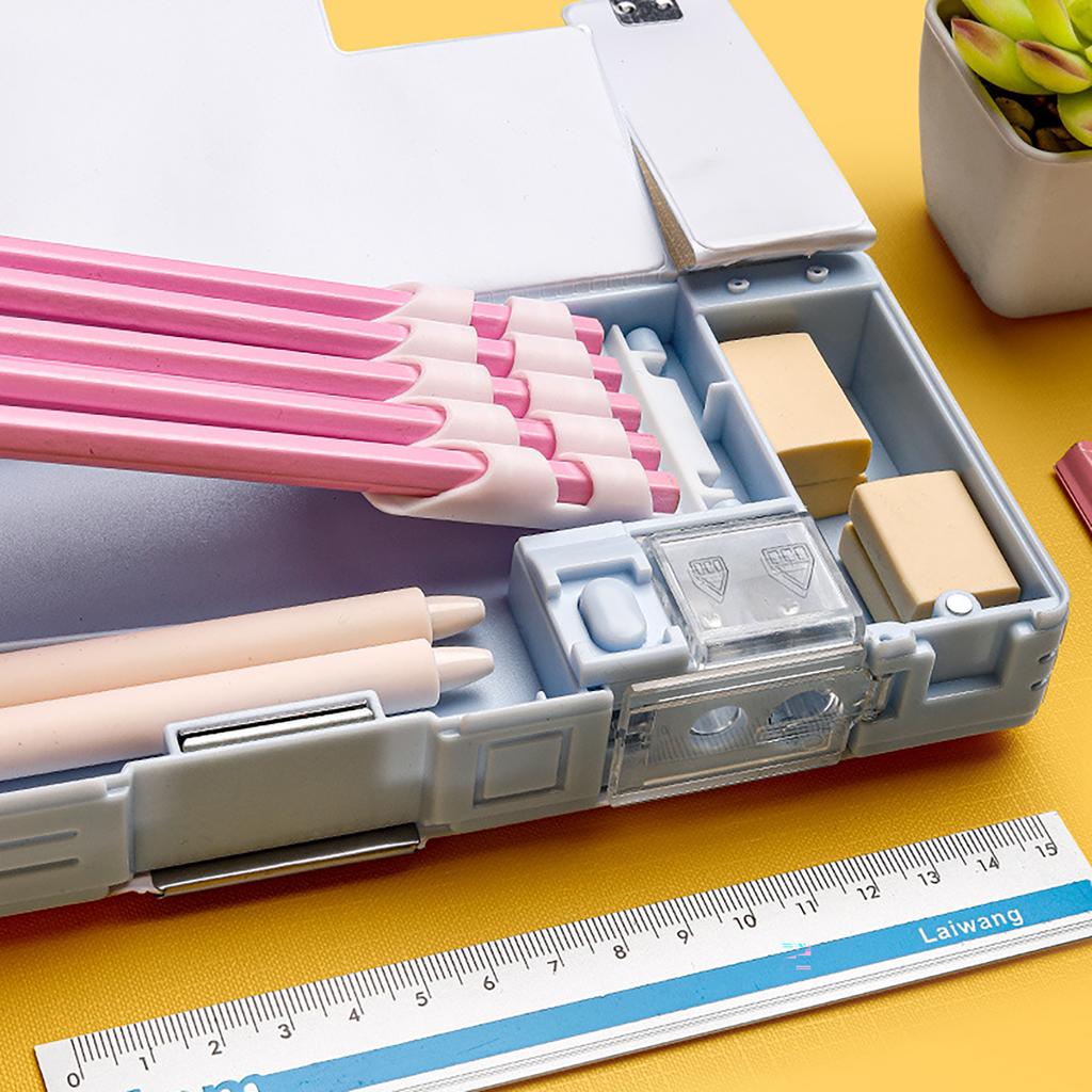 Сумка для карандашей в милом мультяшном стиле с двухсторонней встроенной точилкой, портативная, большой емкости, большой карандаш Ca