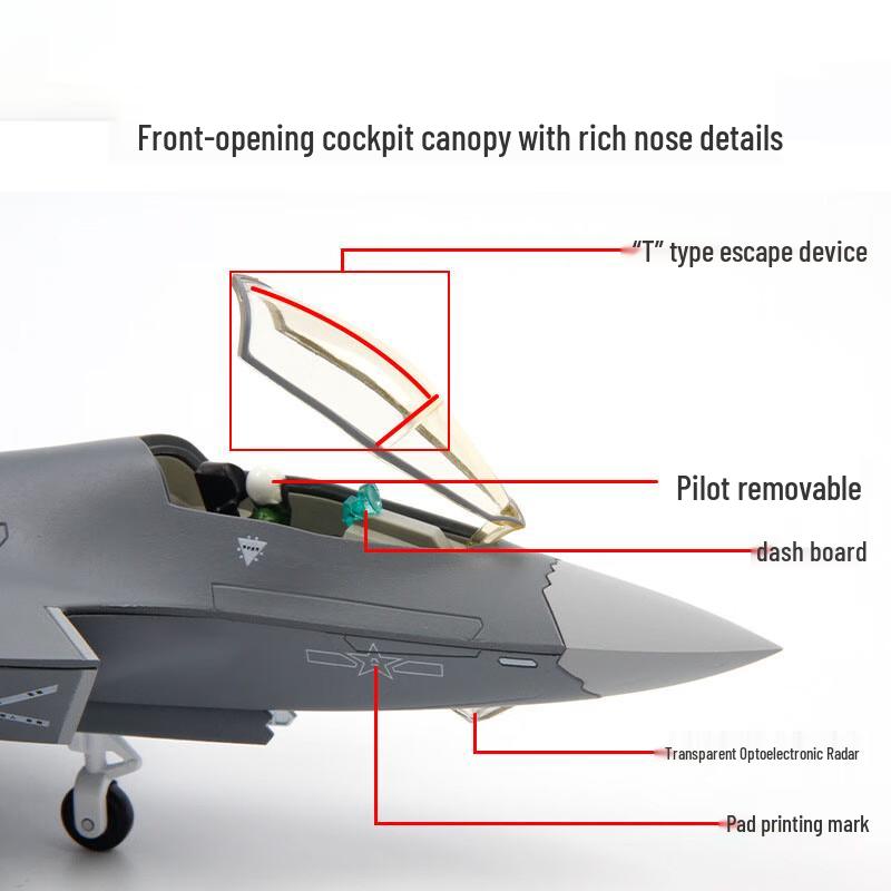 Модель палубного истребителя J-35A