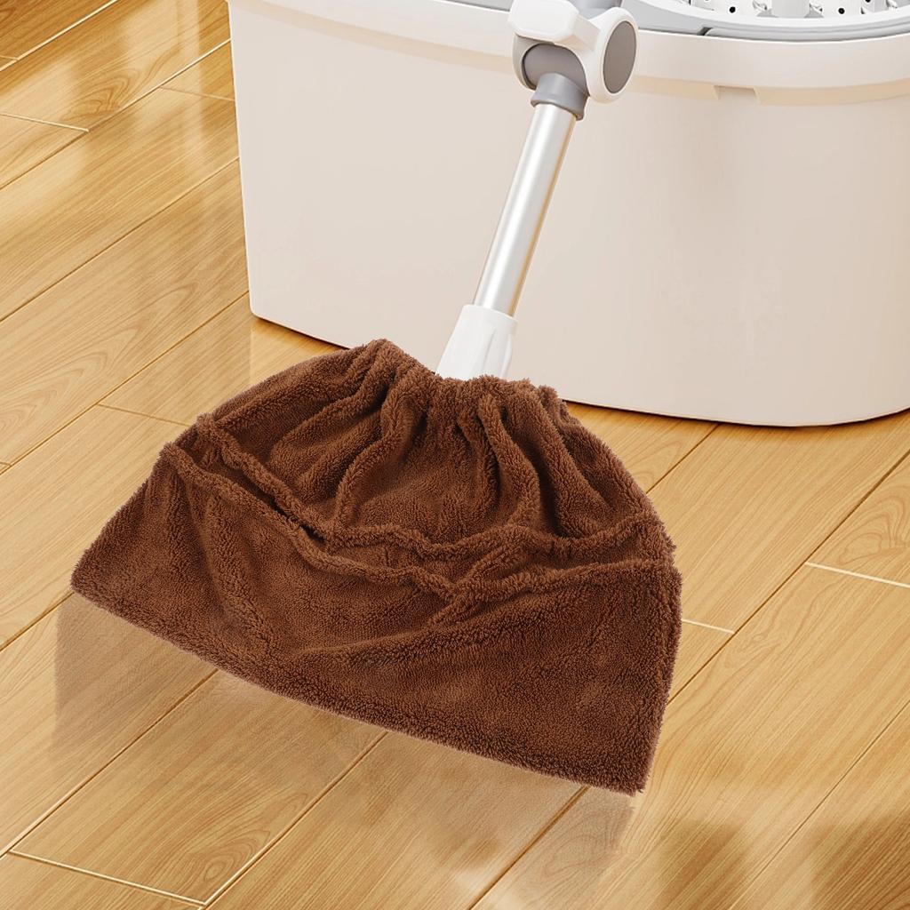 Broom Cloth Cover 1Pc Green Dry Wet Mop Sweep Dust Hair Cleaning Tool Home Supplies Broom Cover Reusable Fits All Brooms