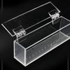 Прозрачный ящик для наблюдения за рыбами Микроландшафт Прямоугольный акриловый аквариум Пыленепроницаемый с крышкой и шкалой Изоляционный нерестовик