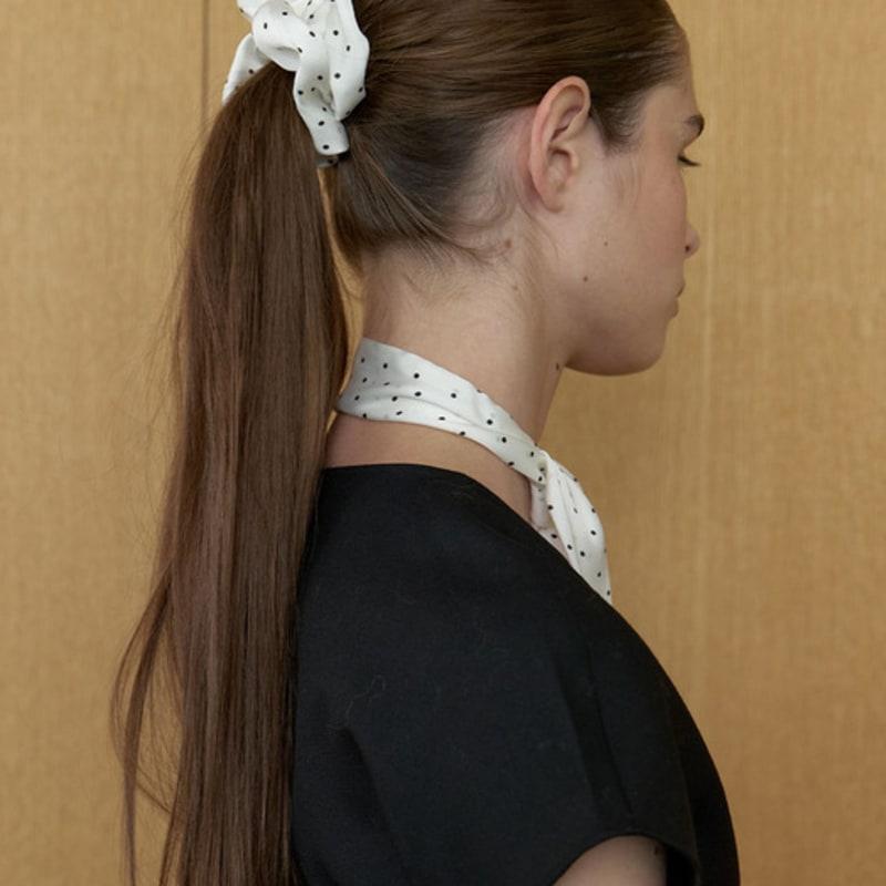 LOVE ME MONSTER Dot Satin Two-Way Scarf_2COL (L253MSF020)