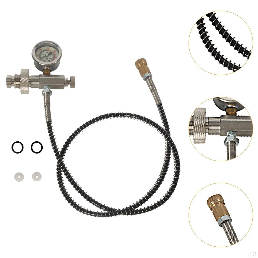 Заправочная станция, зарядный адаптер, баллон для заправки, бутылка с манометром, для водных видов спорта, большой