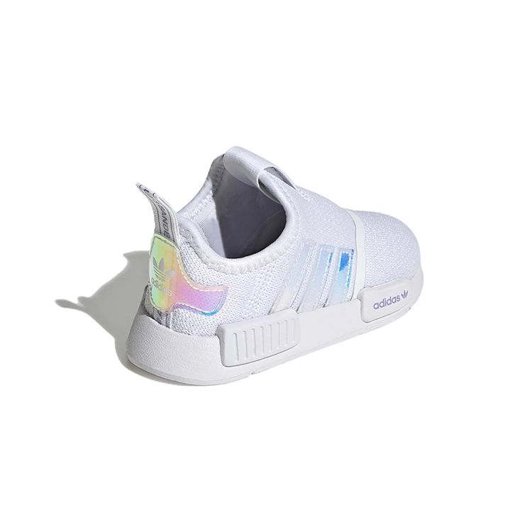 Adidas NMD 360 I Белые переливающиеся детские кроссовки Cloud-White Light-Purple Clear-Pink GX3320