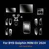 Для BYD Dolphin MINI EV 2024 Автомобильный интерьер Центральная консоль Прозрачная ТПУ Защитная пленка Антицарапина Ремонтная пленка Аксессуары