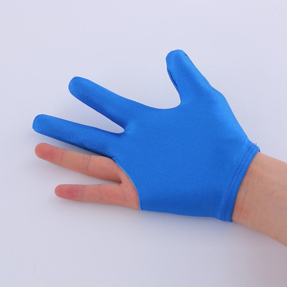 Breathable Snooker Gloves Spandex Three Finger Gloves New Billiard Accessories  Men Women