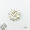 Ювелирные изделия из цветка с жемчужинами из бриллиантов, высококачественные аксессуары из сплава, стразы, популярные кнопки, сделай сам, 10 шт./компл., поставка кристаллов
