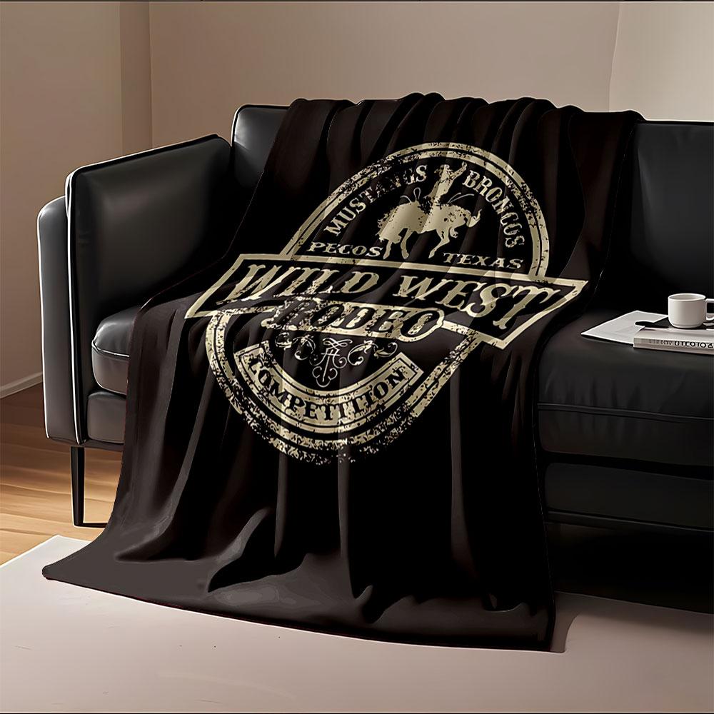 Wild West Rodeo Blanket for all seasons blanket lunch break throw gift