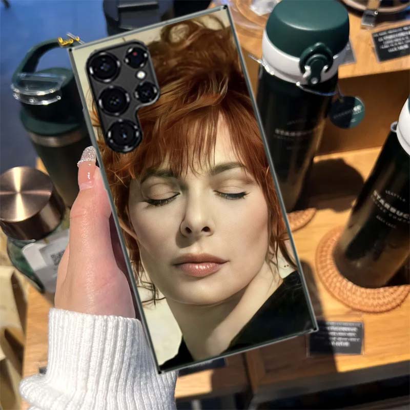 Чехол для телефона Mylene Farmer для Samsung Galaxy S26 Ultra S25 Edge S24 S23 FE S21 Plus S20 S22 S10 Чехол TPU Capa Shell Shockp
