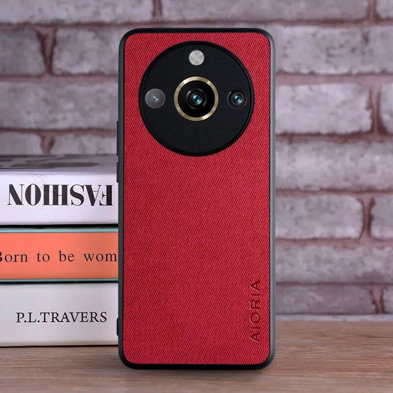 Чехол для Realme 11 Pro Plus 11X 5G 4G, роскошный текстильный кожаный мягкий жесткий чехол для телефона для oppo Realme 11 pro, чехол Funda