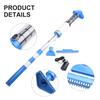 Pool Vacuum Rechargeable Vacuum Cleaner Handle Motor Navigation Roller Bristle Suction Nozzle Brush Head Charge