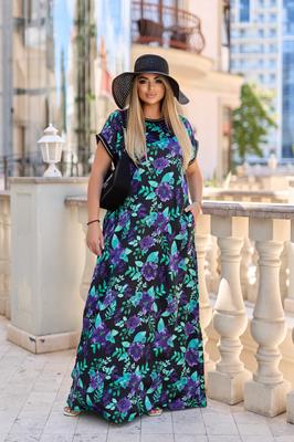 Платье Морелья 7XL Черный (1206241-60-62:16)