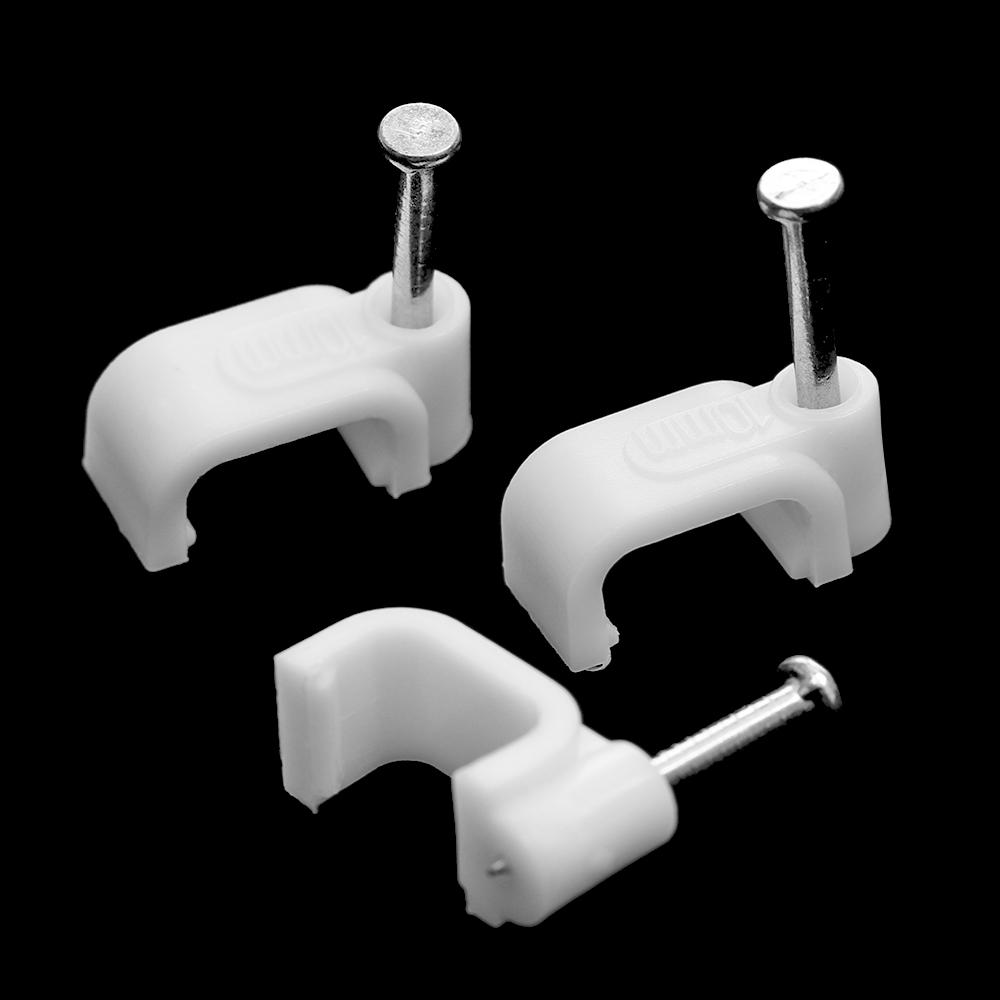 Management Fastener Electrical Fittings Fixing Steel Nails Organizer Clamp Cable Clip Fixer Holder